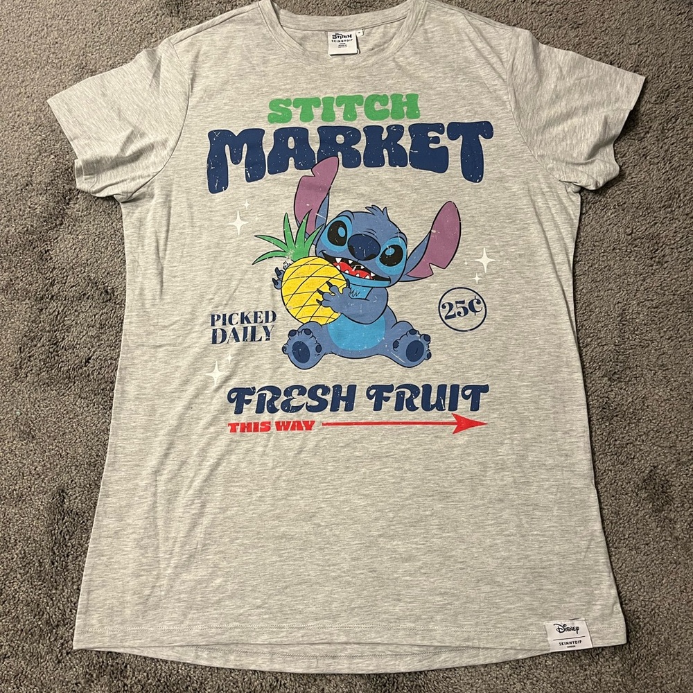 Disney Gray Stitch Night Gown